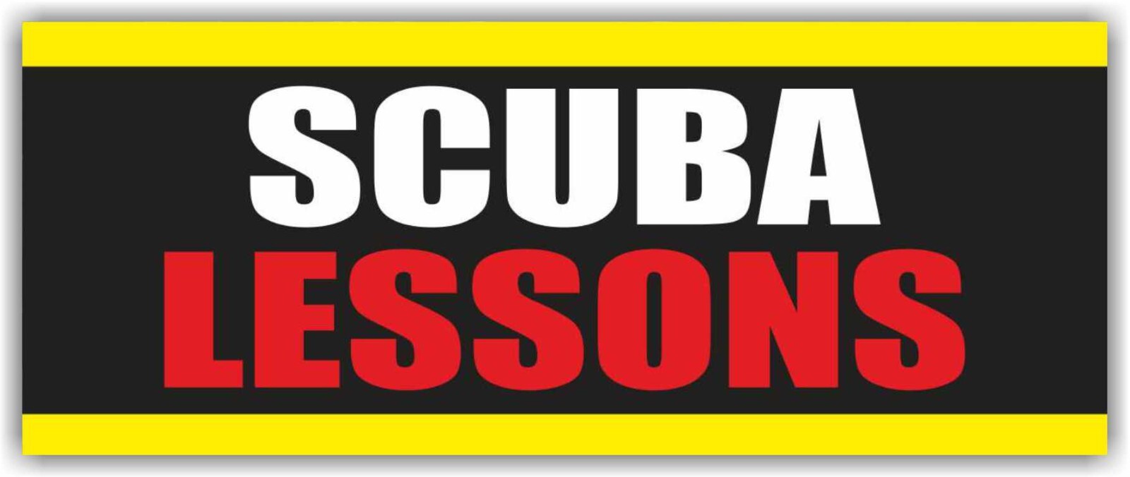 SCUBA LESSONS Advertising Banner Vinyl Mesh Sign Flag Sports Swim School Pool