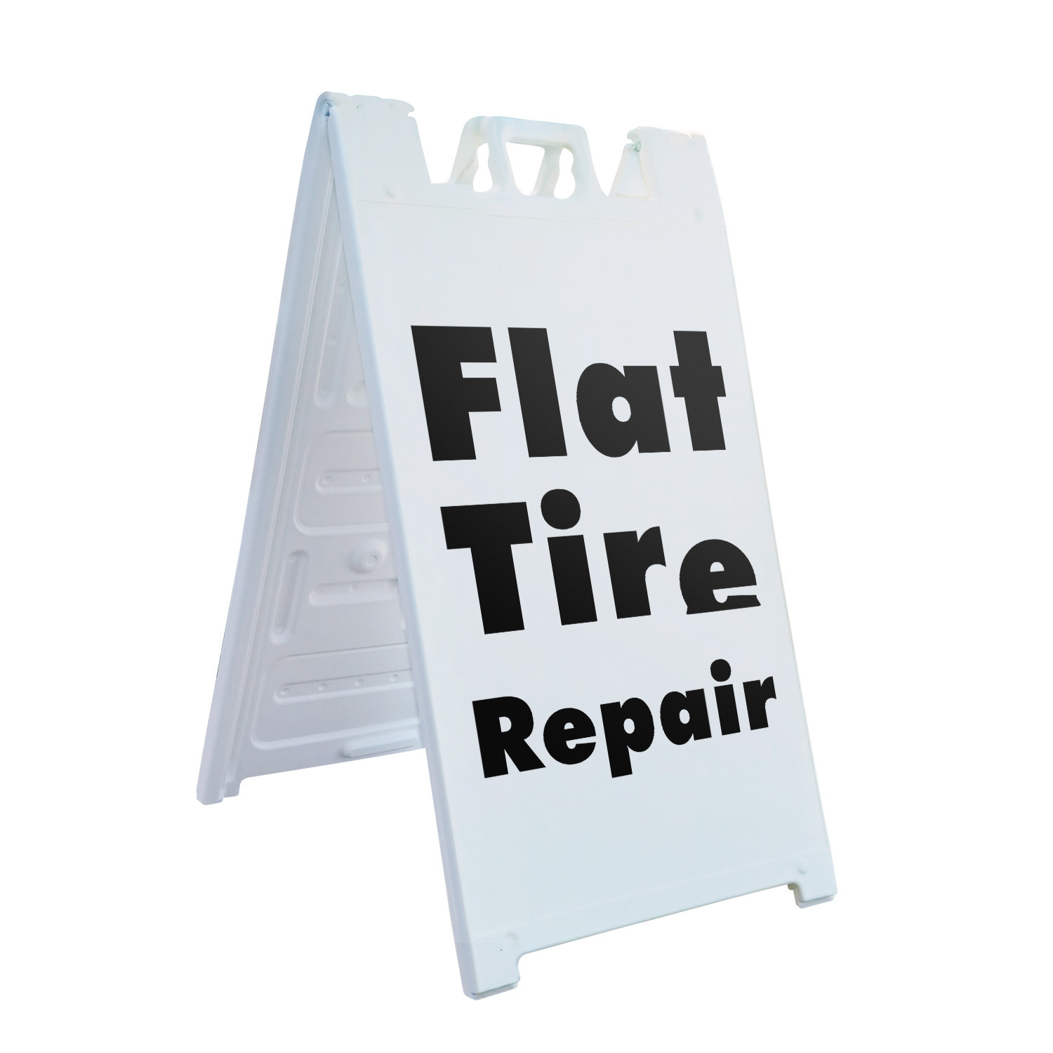 Flat Tire Repair Heavy Duty A-Frame Sidewalk Sign Quick Service Pro Mechanics