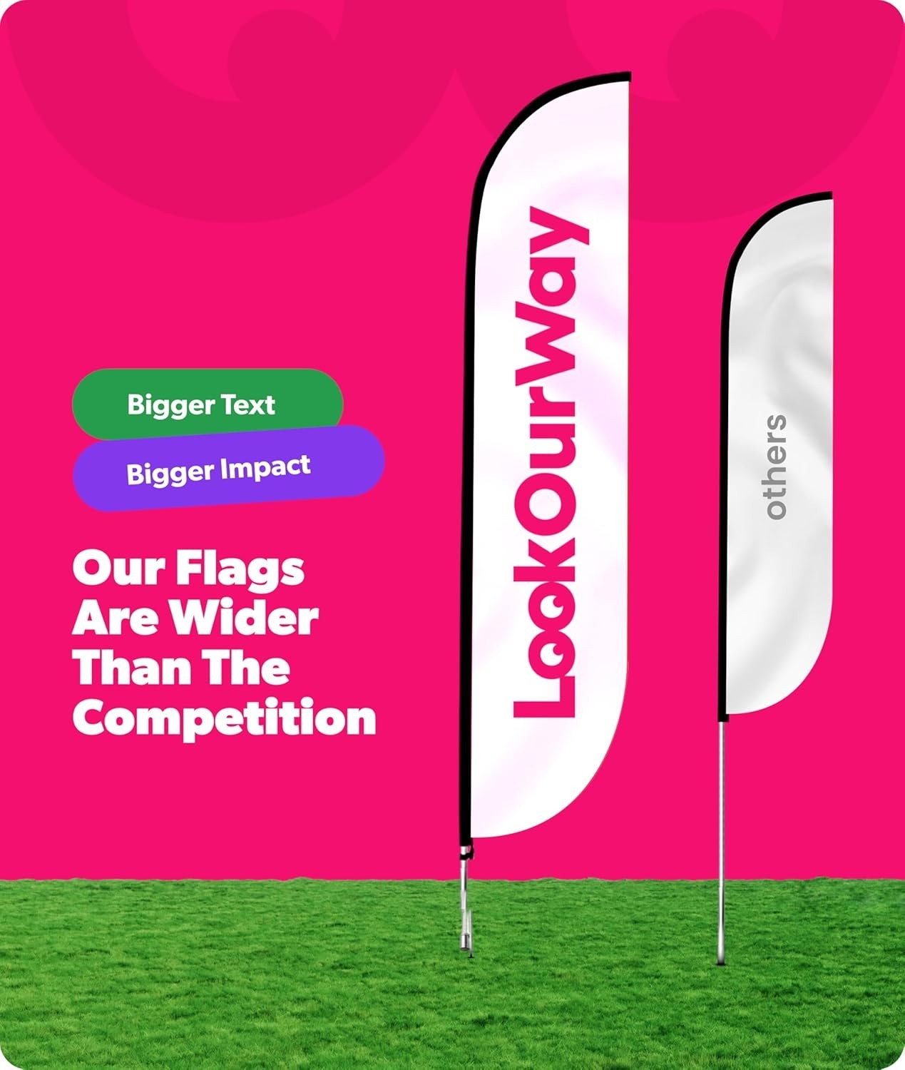 Grand Opening Feather Flag – 12FT Tall Now Open Banner with Easy Setup Kit