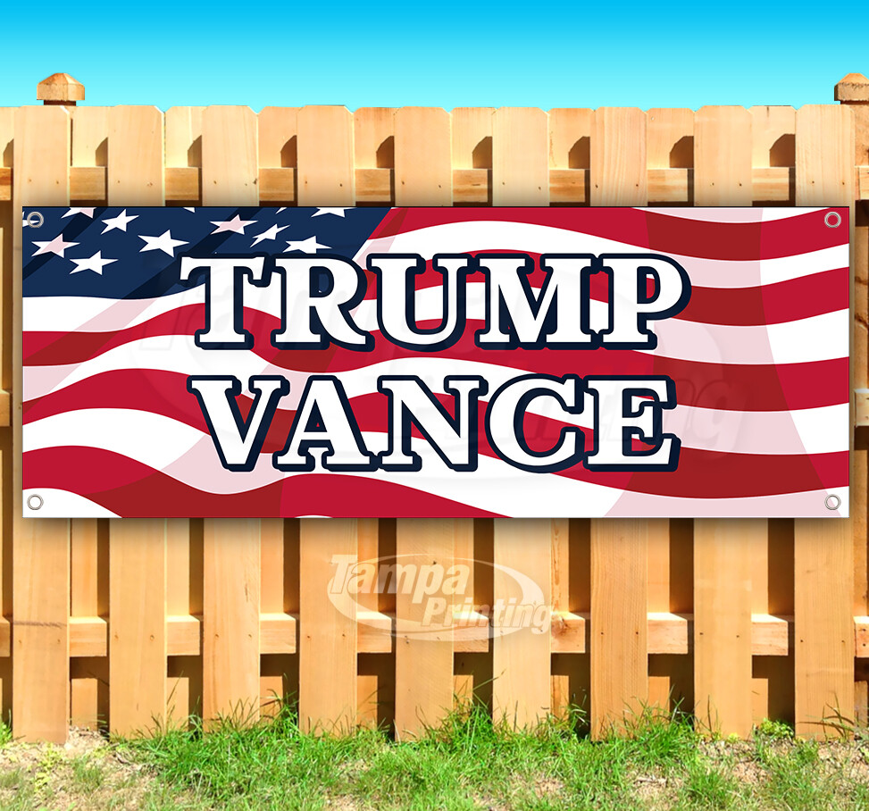 TRUMP VANCE 2024 MAGA FJB Banner Flag Sign Vinyl SB00073