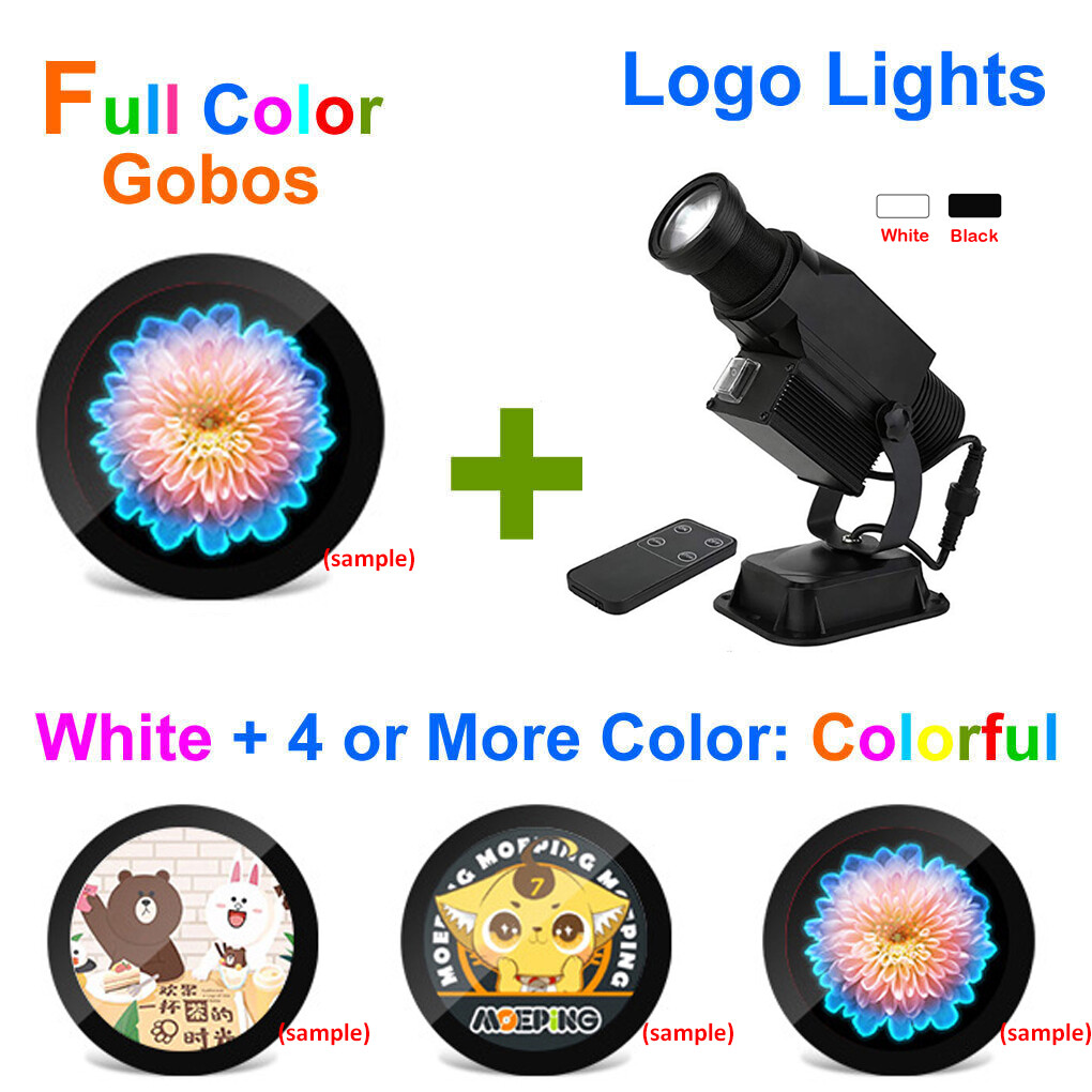 60W LED GOBO Projector IP65 Indoor Outdoor Custom Logo for Advertising AD Sign