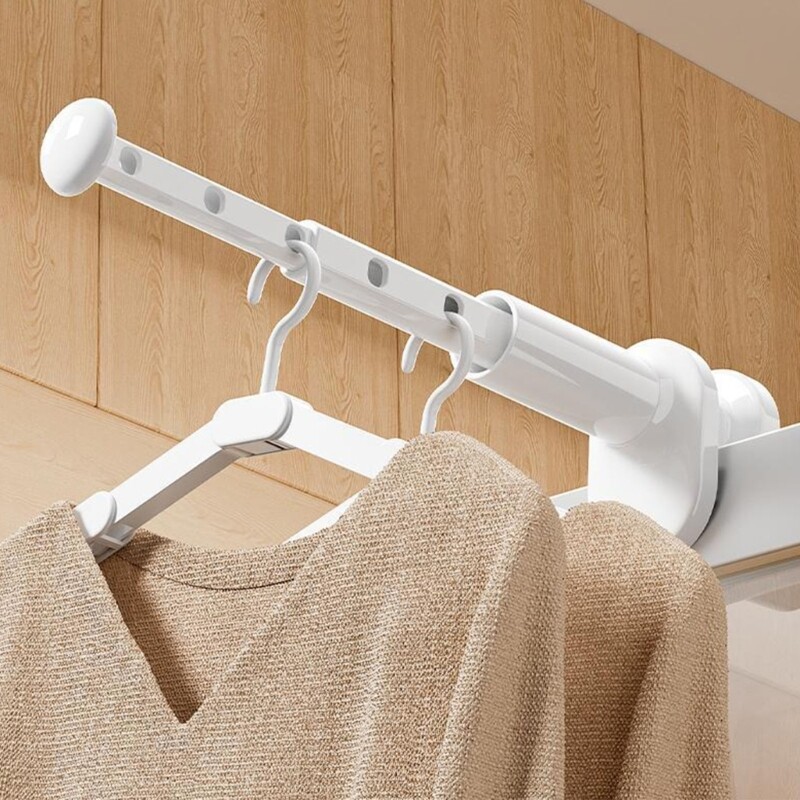 Space Saving Folding Clothes Hanger Rack Accessory for Apartments and Dorms