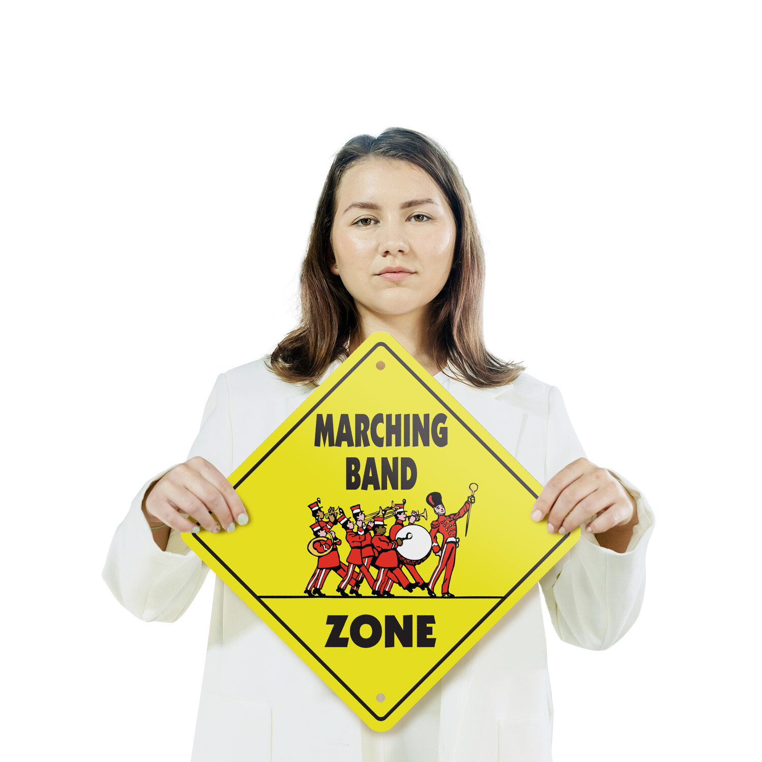 Marching Band Plastic Street Sign Crossing Xing Gift Novelty Funny