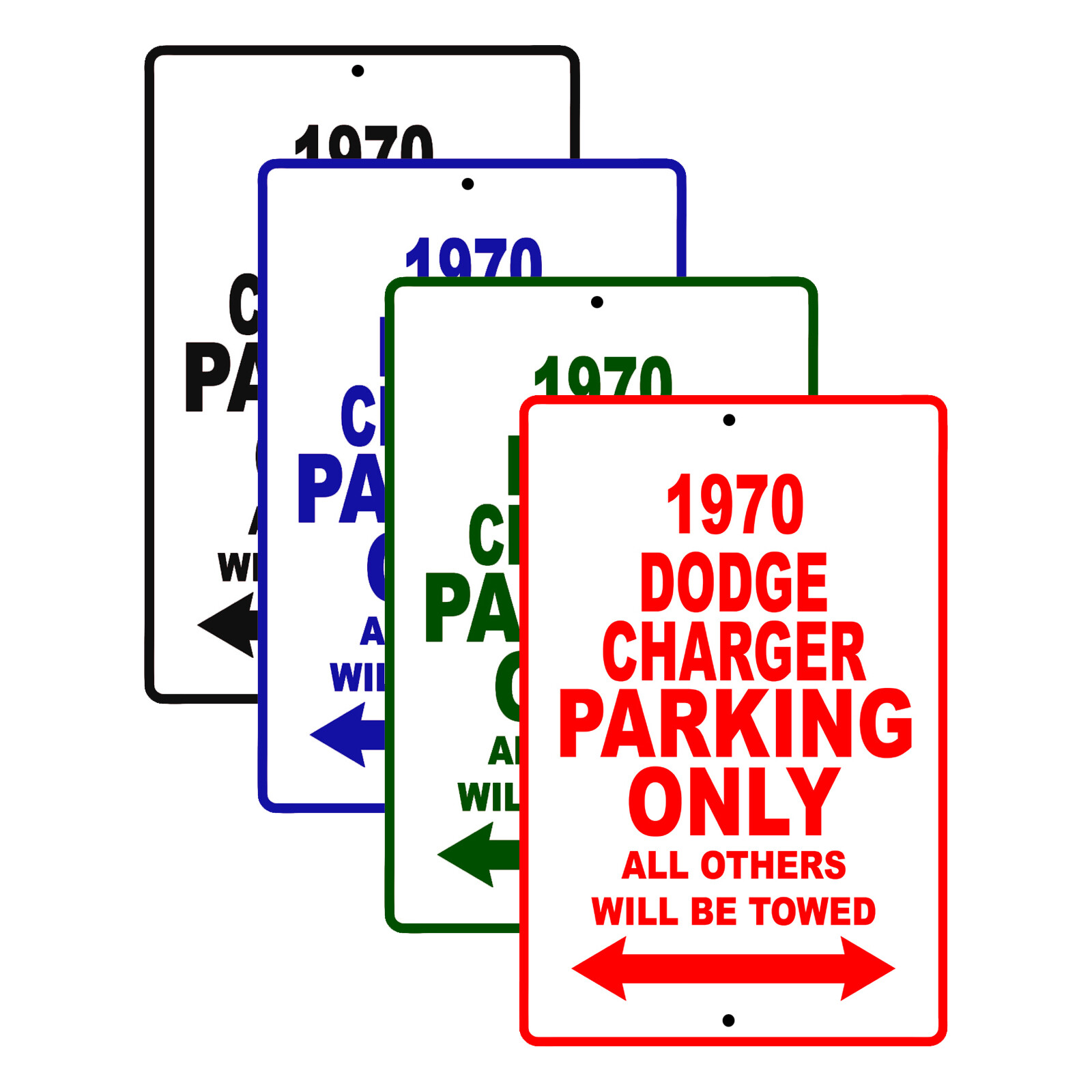 1970 Dodge Charger Parking Only Reserved Parking Notice Decor Aluminum Tin Sign