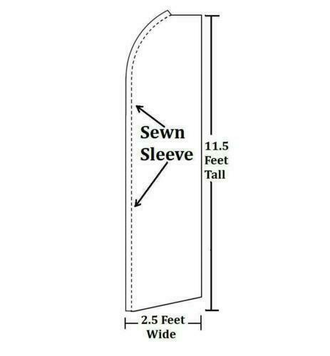 We Buy Silver Swooper Flutter Feather Advertising Flag Pole Kit Se Compra Plata
