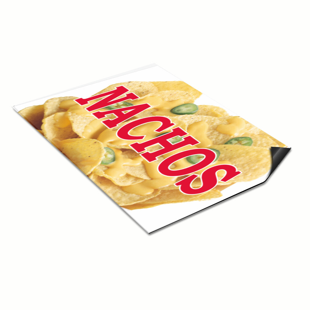 Car Magnet Set of 2 Nachos Food Fair Truck Restaurant Industrial Sign