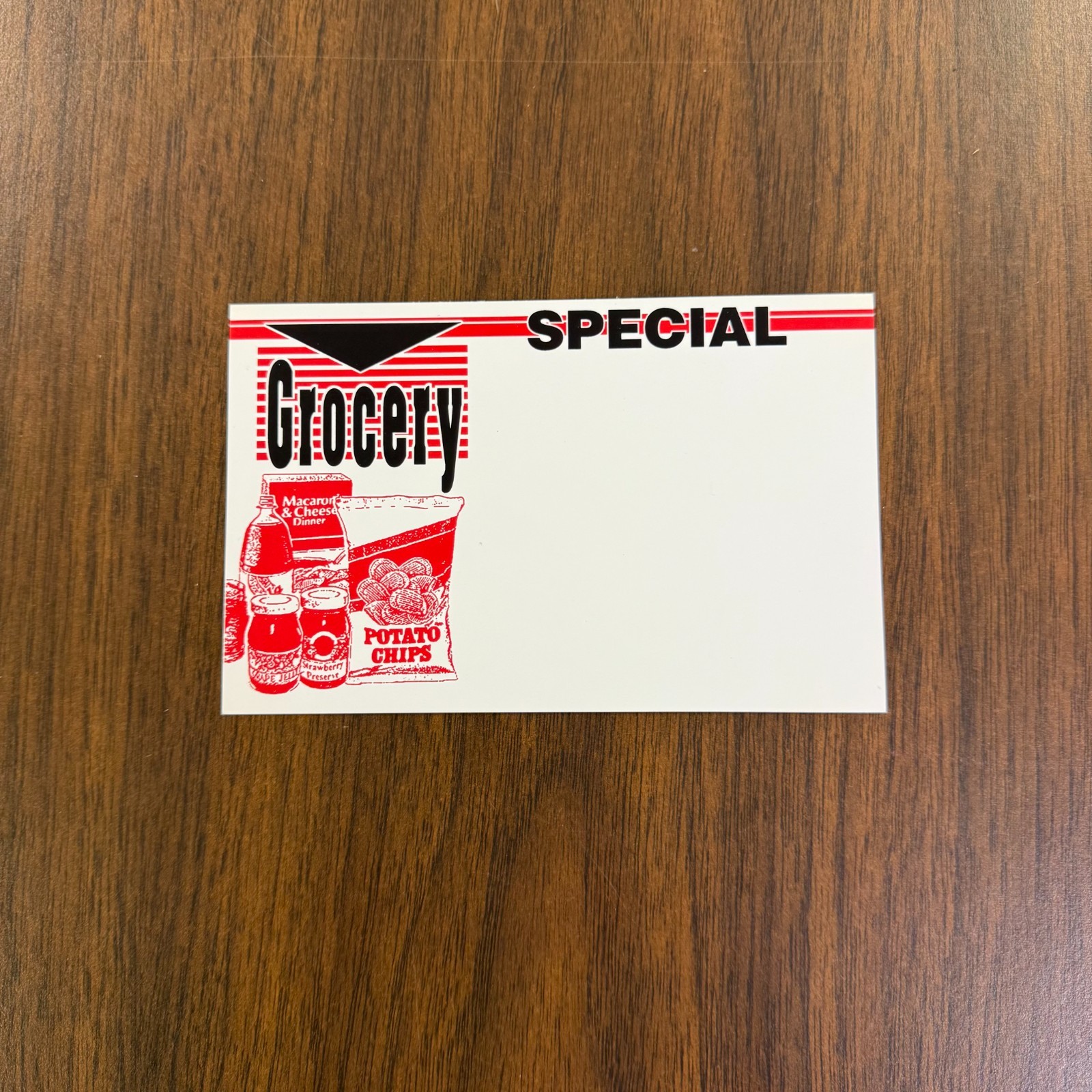 Grocery Special Price Signs – Shelf Card -Price Cards for Retail -5.5″w x3.”5H