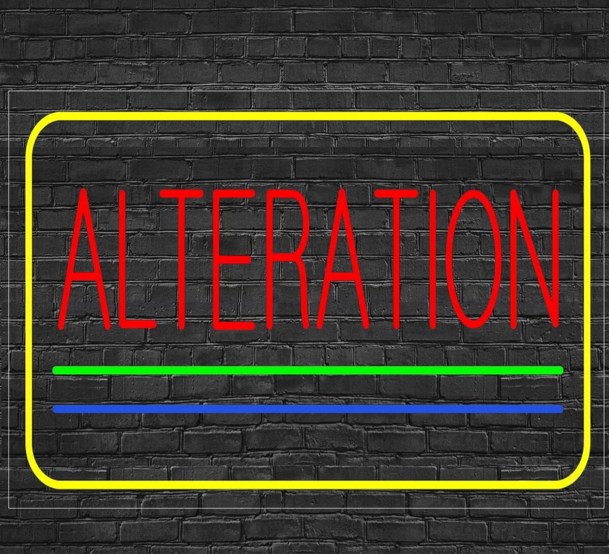 Alteration Sign for Window/Wall Displays | LED Flex Neon | 37″W x 20″H x 1″D