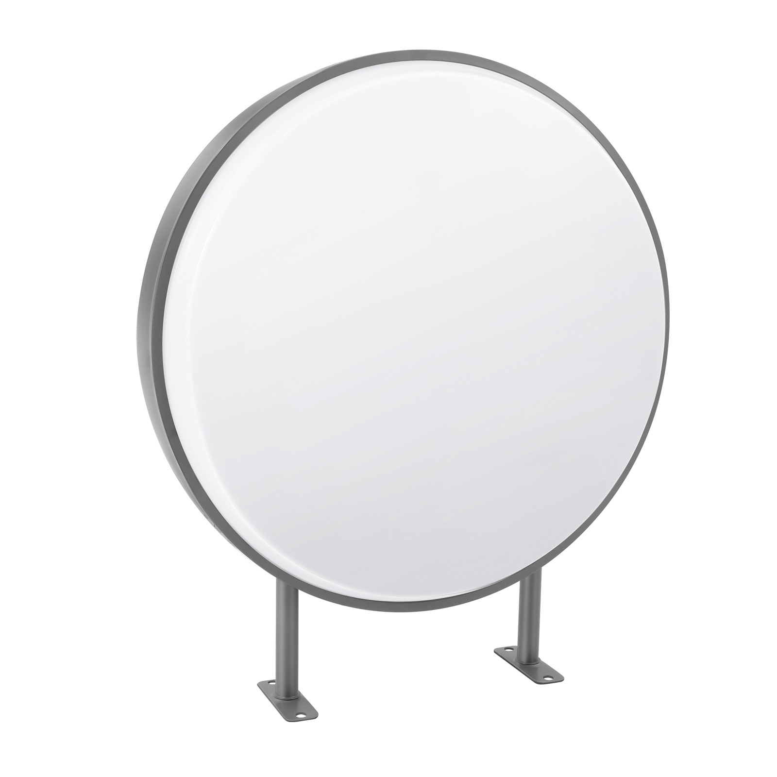 24Inch LED Round Sign Light Box Advertising Projecting Light Box Double Sided