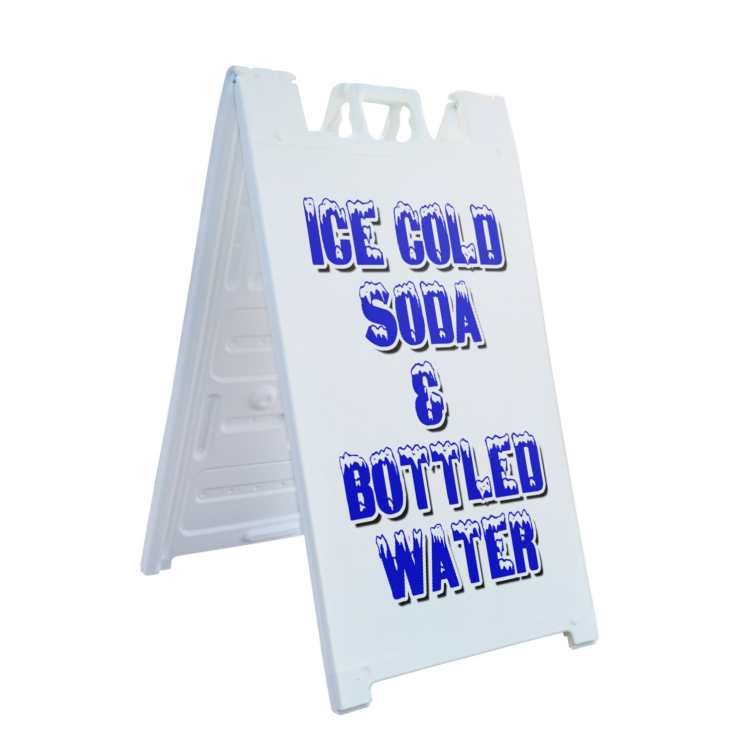 A-frame Sidewalk Ice Cold Soda & Bottled Water 24″ x 36″ Double Sided A-Frame Si