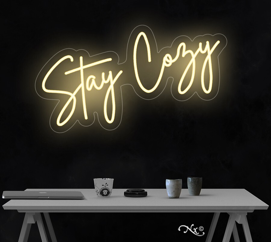 Stay Cozy LED Neon Sign 29″L x 13″L #LF174