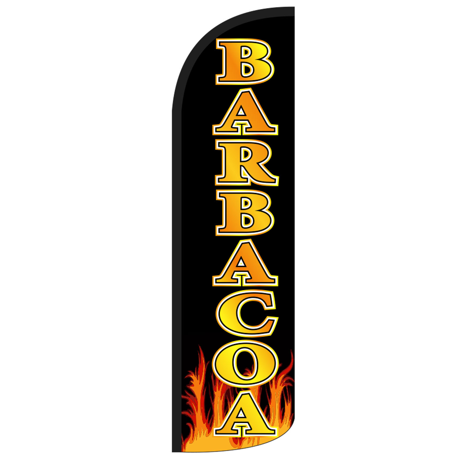 Barbacoa (BBQ) Flag Flutter Feather Banner Swooper Extra Wide Windless