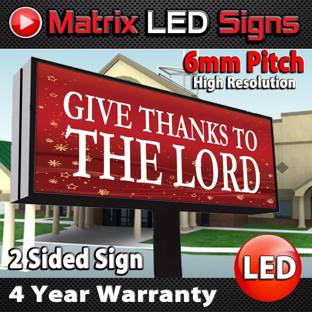 LED Sign Outdoor 2 Sided LED Programmable Message Center 2 Sided Sign P6