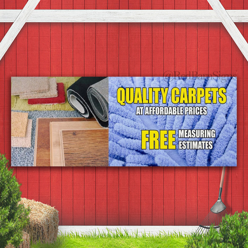Quality CARPET Affordable Prices Indoor Outdoor Banner Sign with grommets