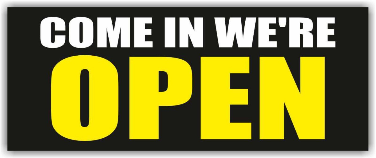 COME IN WE’RE OPEN Advertising Banner Vinyl Mesh Sign welcome shop store sale