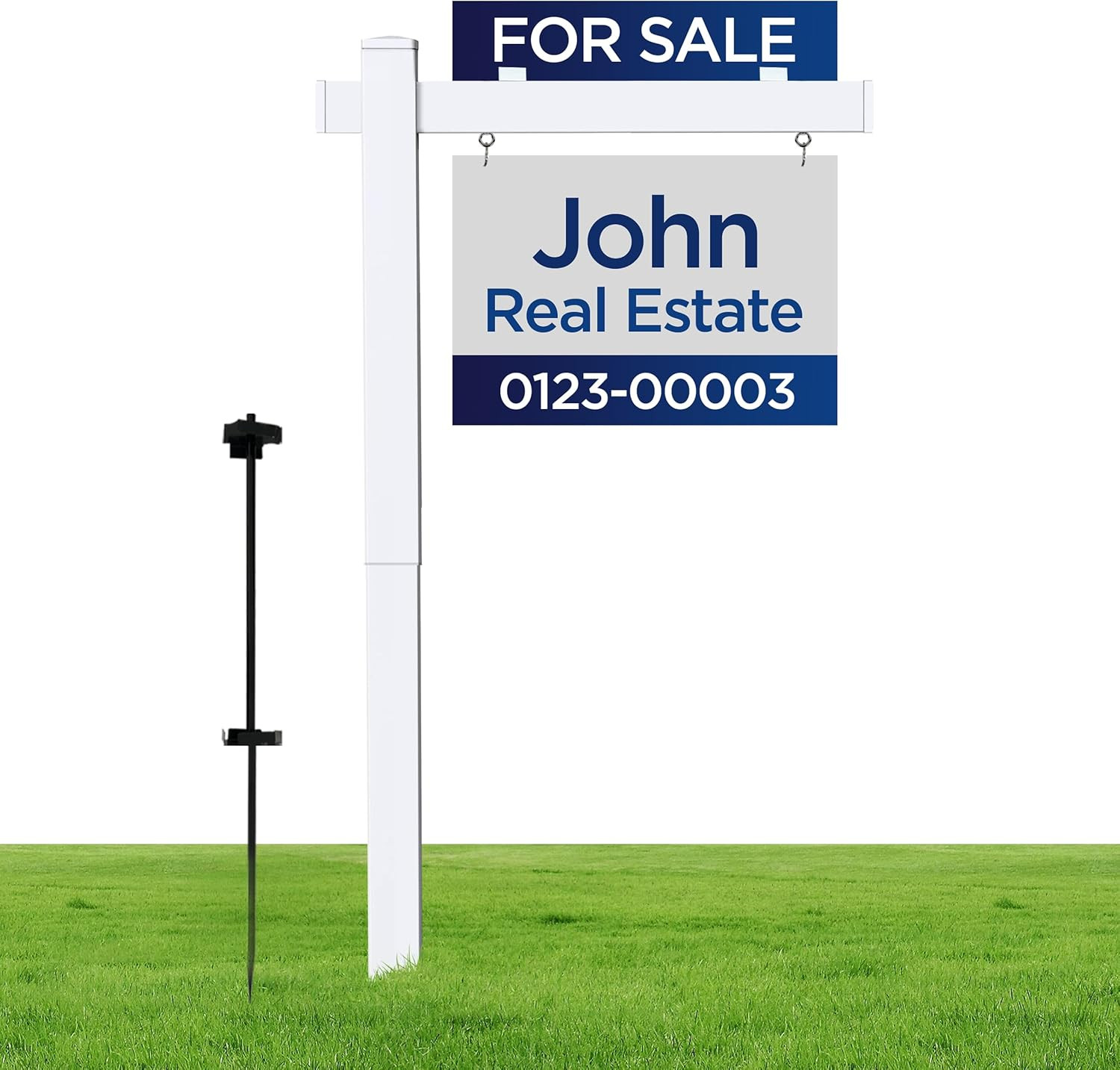 Real Estate Sign Posts Real Estate Signs Holder Realtor Sign Post 6Ft Tall Made