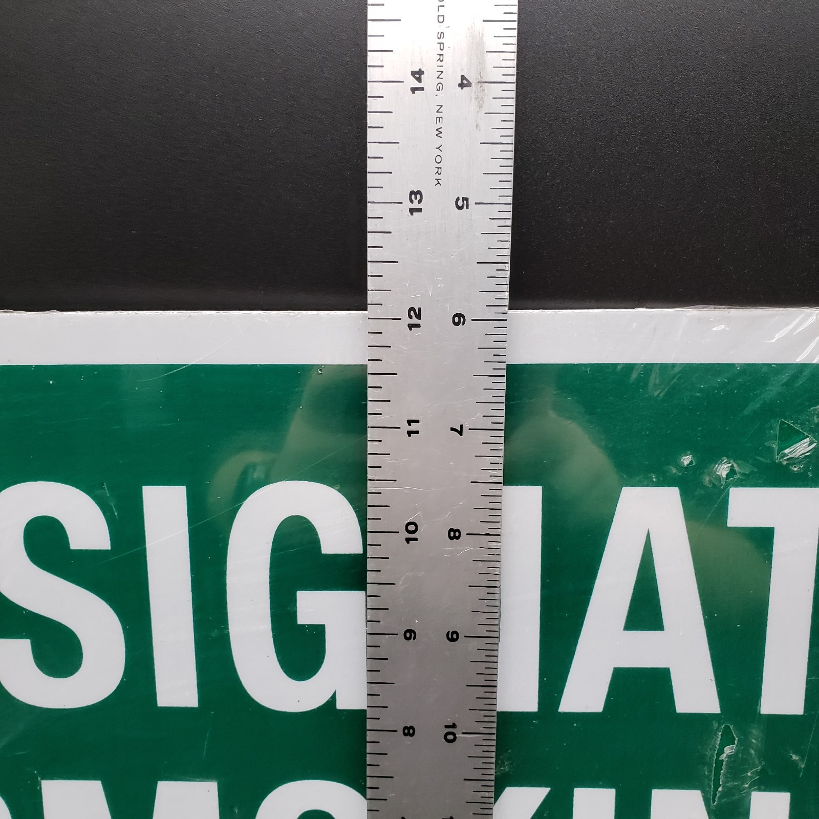Uline S-18794 Designated Smoking Area Sign 12×18 Aluminum New Old Stock NOS