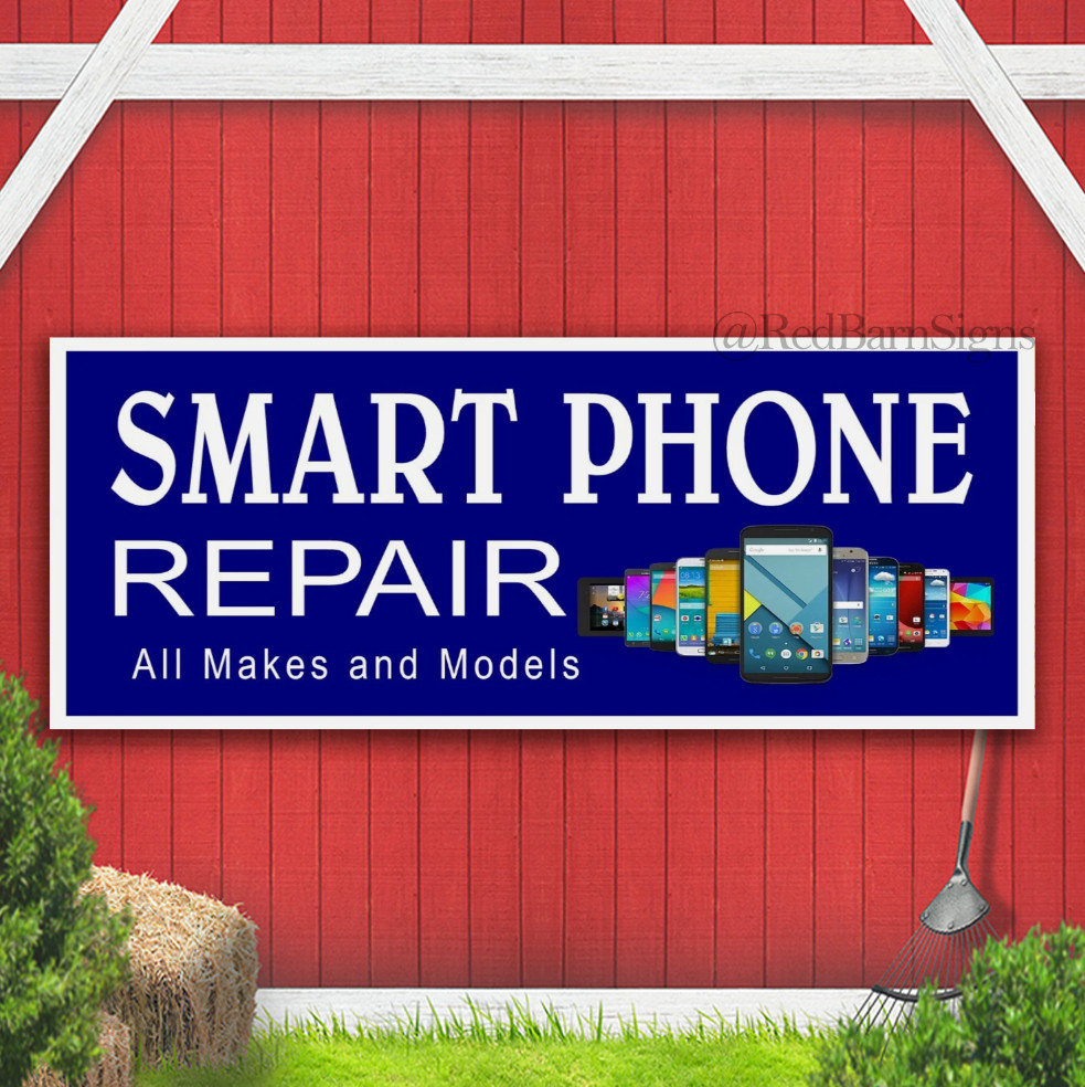 Smartphone Repair Indoor Outdoor Banner Sign with grommets