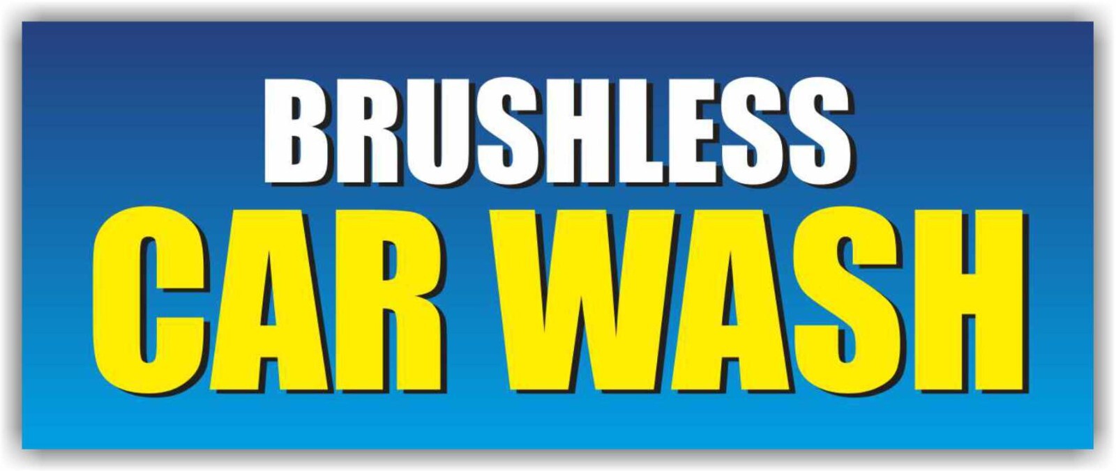 BRUSHLESS CAR WASH Advertising Banner Vinyl Mesh Sign AUTO DETAILING SERVICE