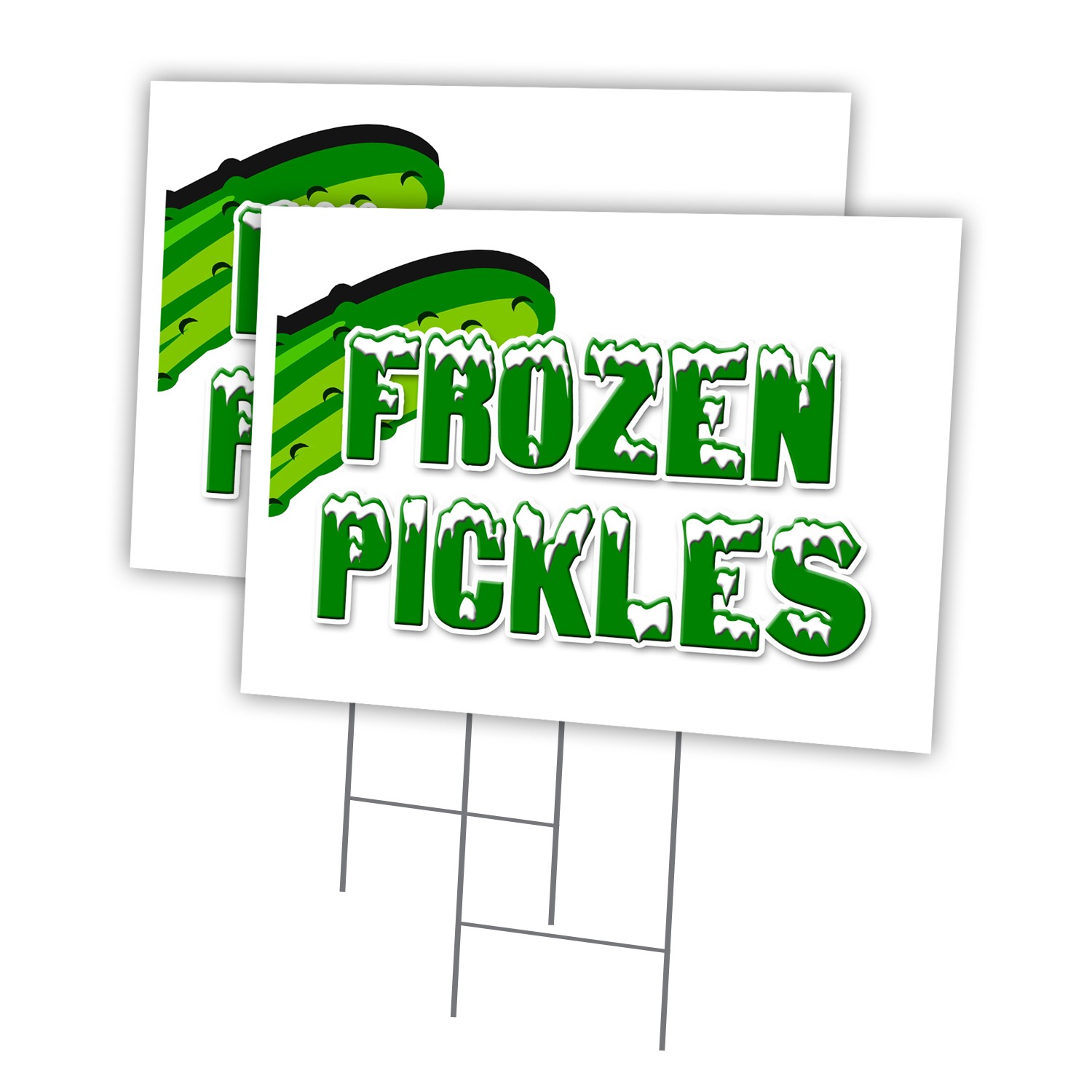 Frozen Pickles Multi-Pack of Yard Signs & Stake outdoor plastic coroplast window