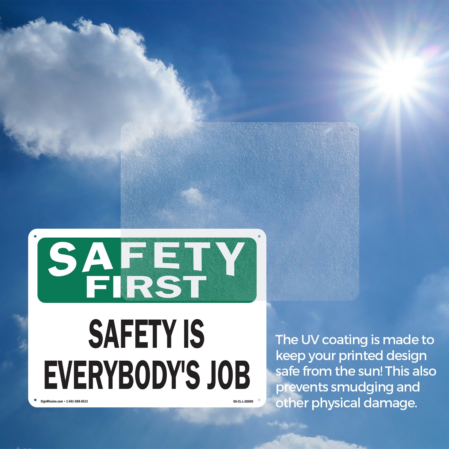 Safety Is Everybody’s Job OSHA Safety First Sign Metal,, Decal 5 or 10 Pack