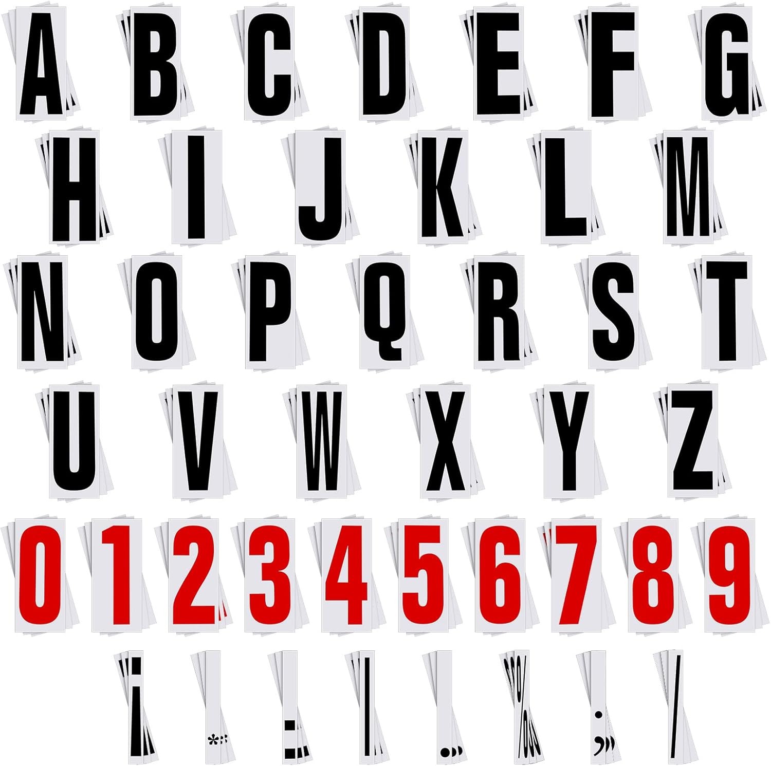 400 Pcs Marquee Sign Letters 8 7/8 Inch Flexible Plastic
