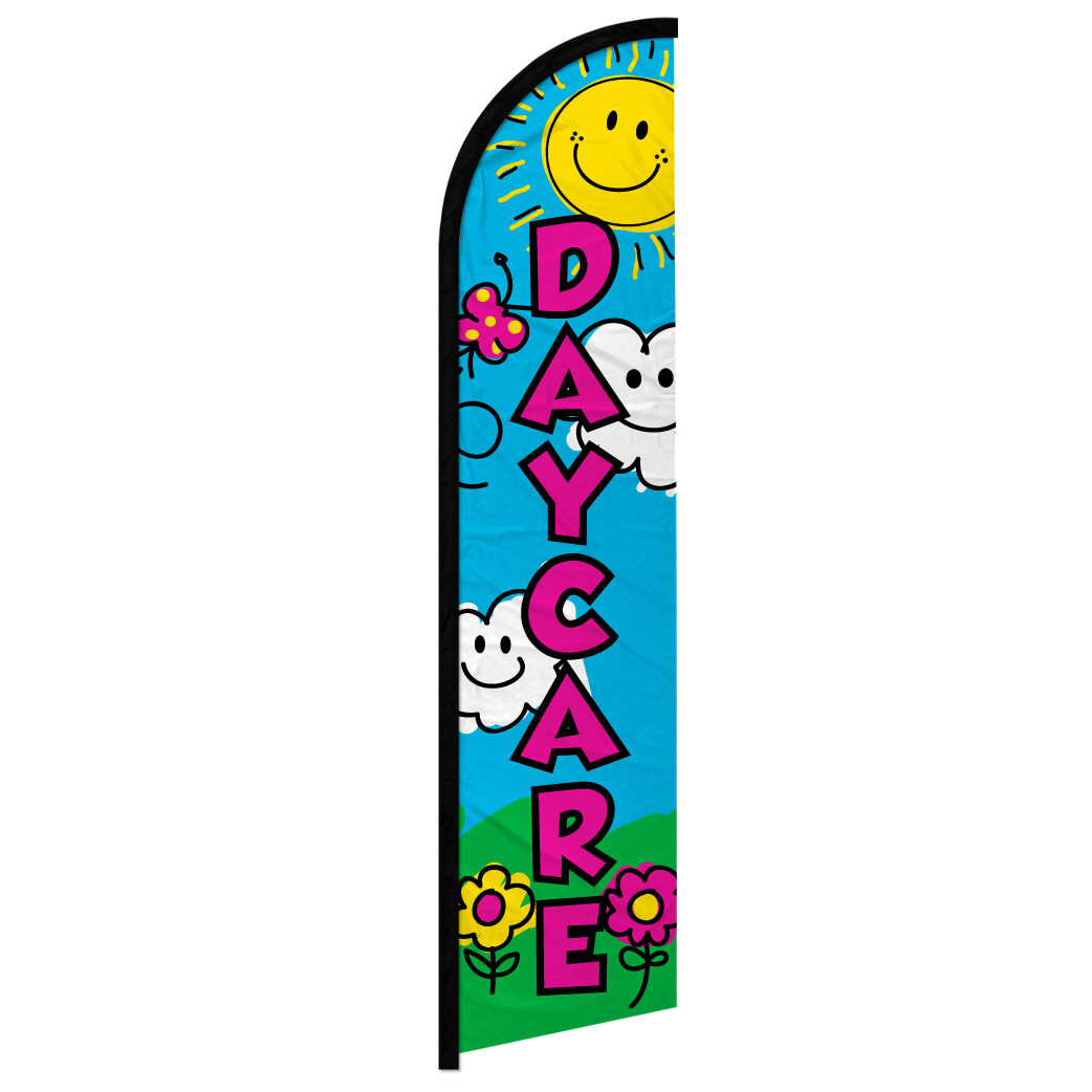 Daycare Windless Advertising Swooper Flag Child Care