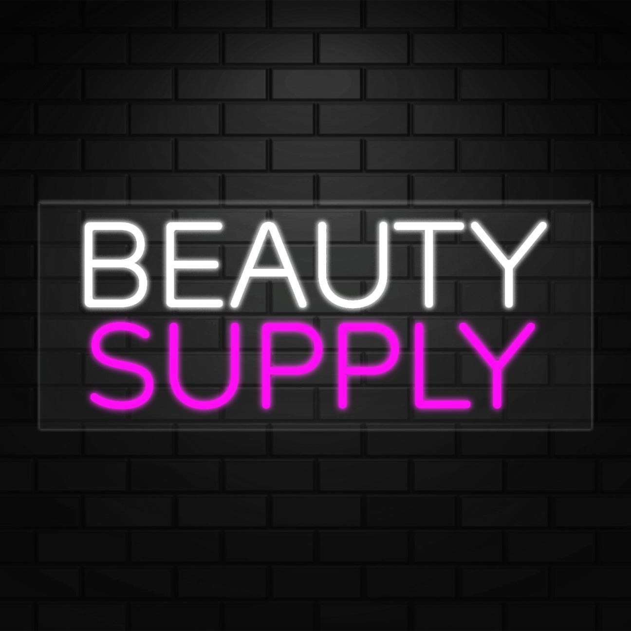 Beauty Supply Neon Sign for Retail Displays | LED Flex Neon | 30″W x 12″H x 1″D