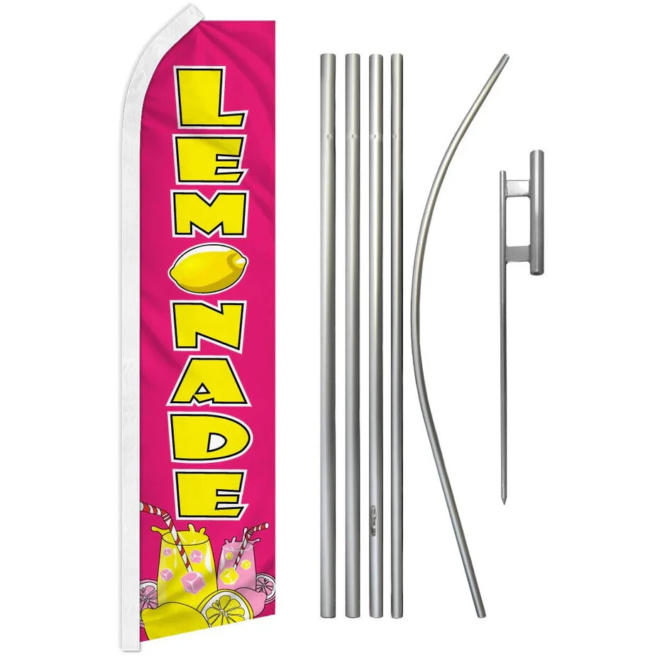 Lemonade Swooper Advertising Flag & Pole Kit
