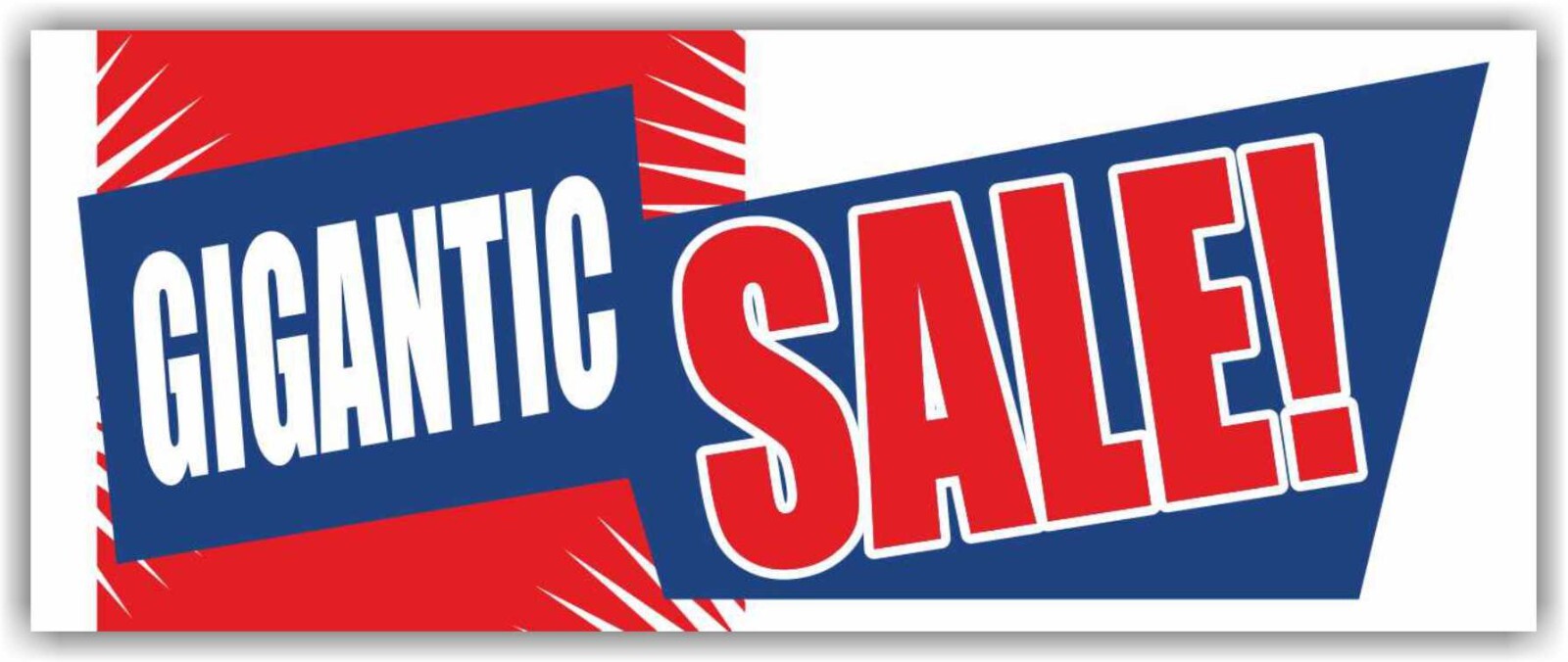 GIGANTIC SALE Advertising Banner Vinyl Mesh Sign clearance discount holiday save