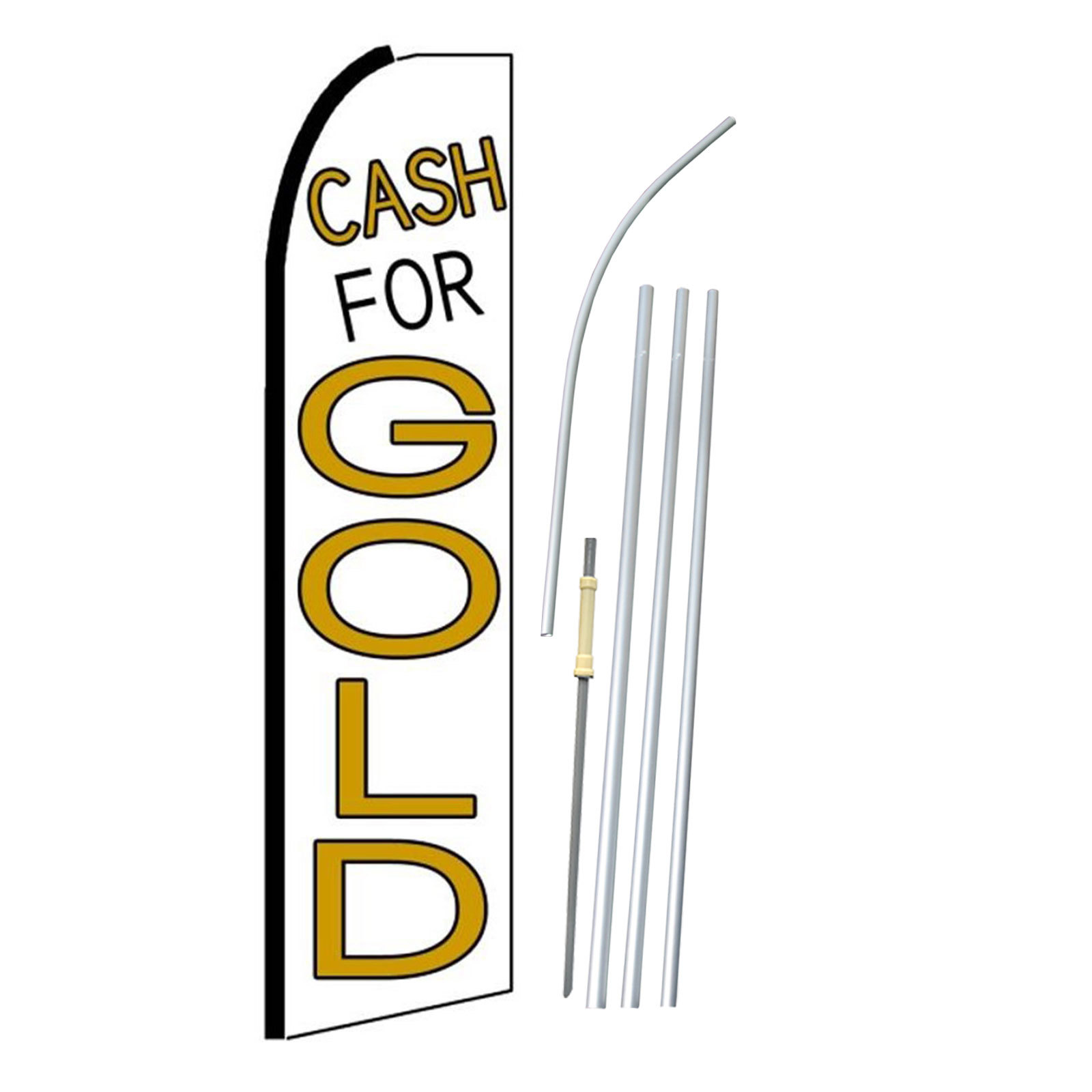 Cash For Gold Swooper Feather Flag Bundle Kit