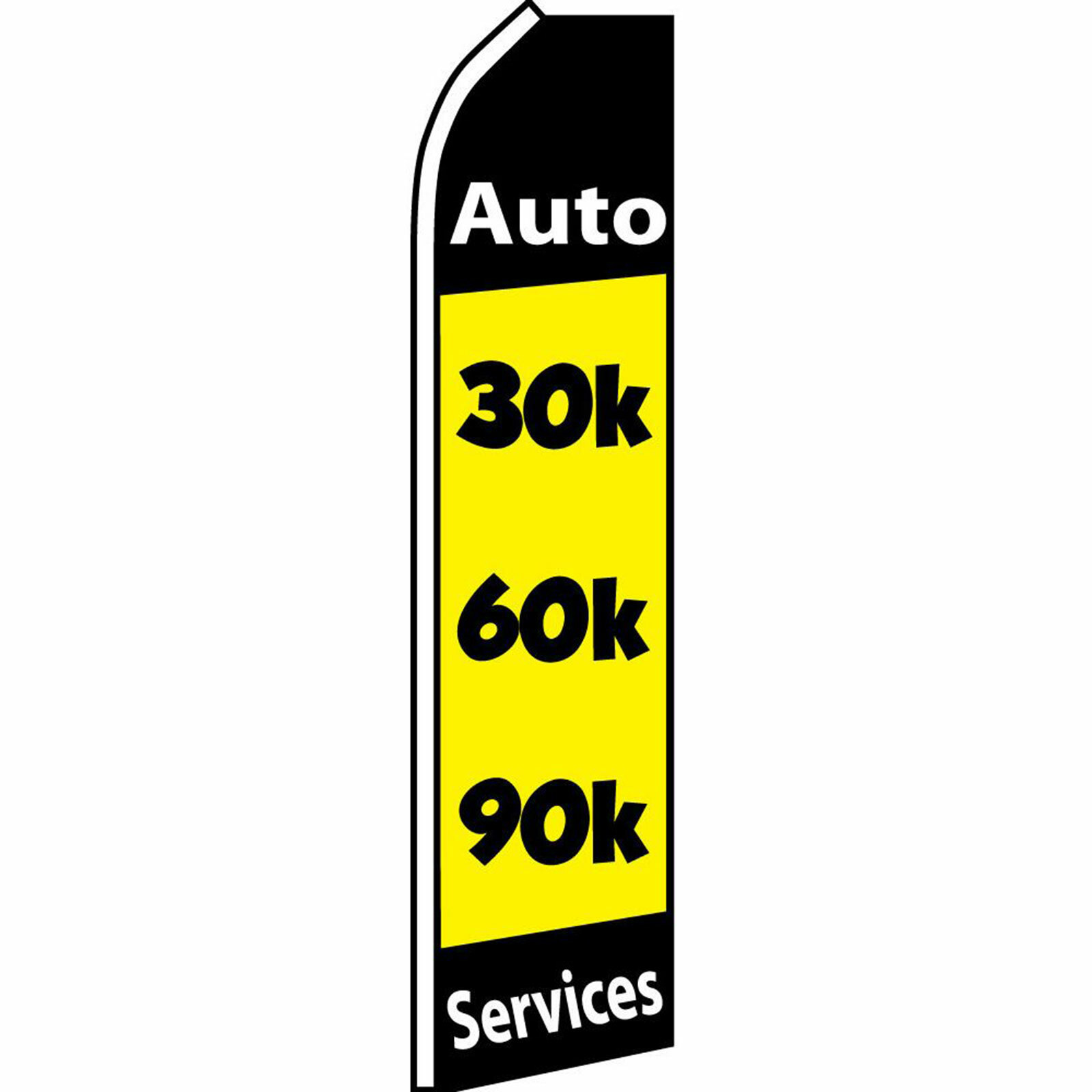 Auto Services Flag Flutter Feather Banner Swooper Bundle Kit COMPLETE