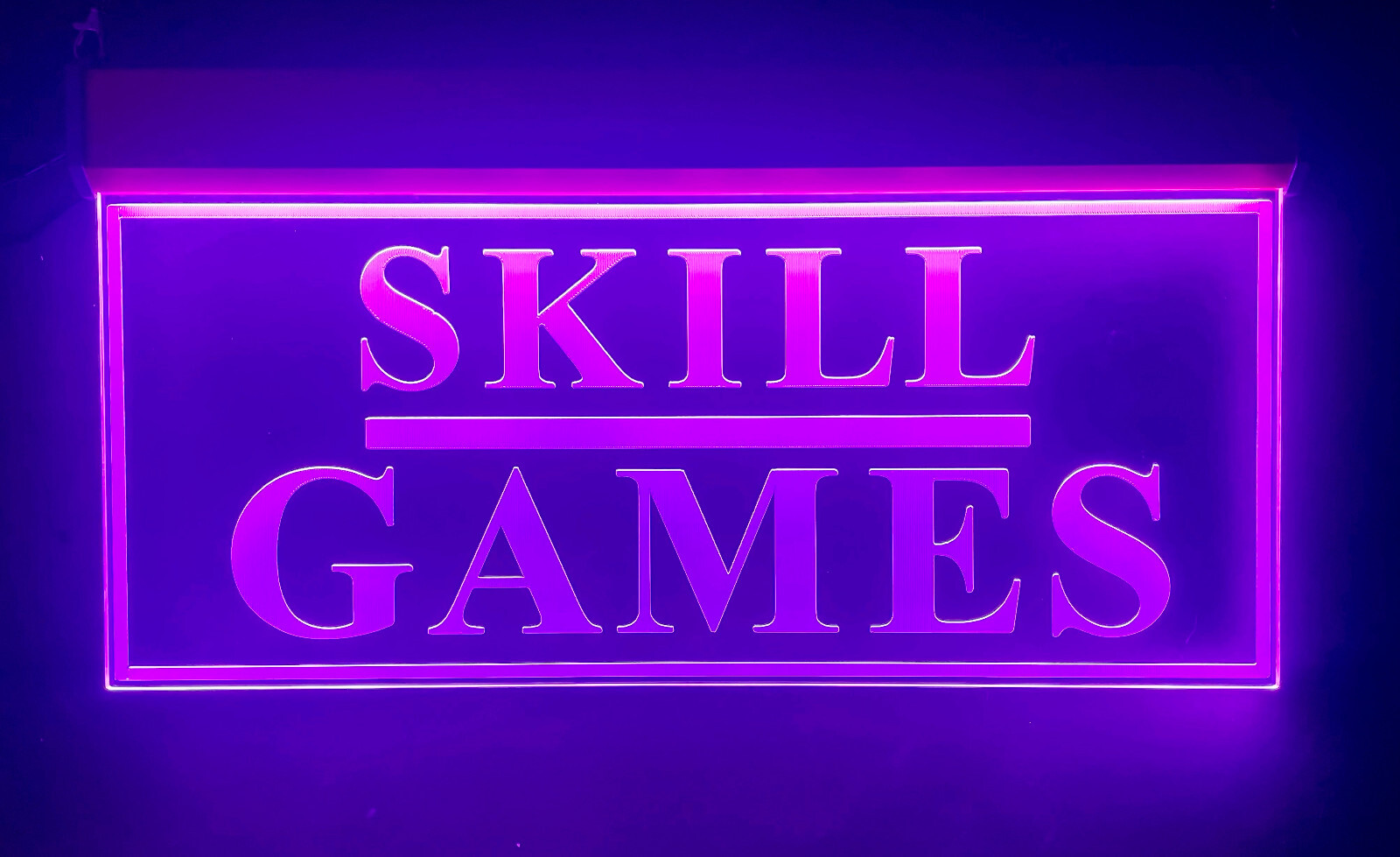 SKILL GAME LED LIGHT SIGNS ARCADE NEON OPEN WINDOW SHOP DISPLAY LARGE 10″X20″