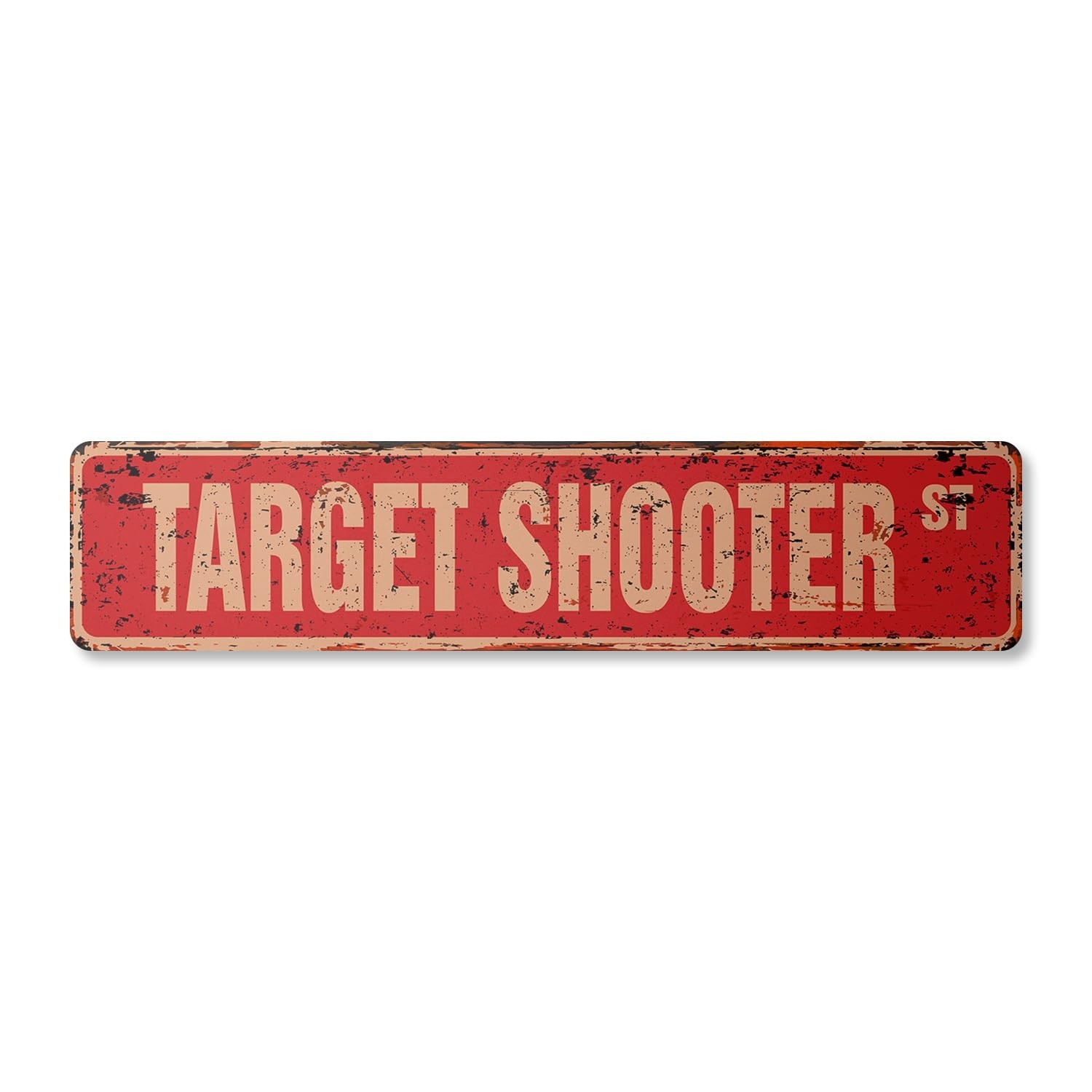 Vintage Plastic Target Shooter Sign – Gun Range Bow Arrow Rifle | Indoor/Outdoor