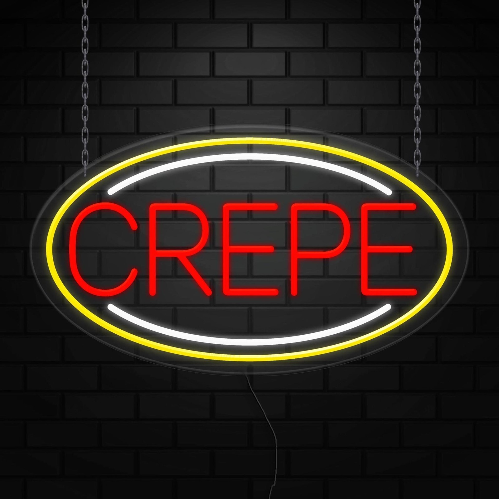 Crepe Neon Sign for Retail Displays | LED Flex Neon | 30″W x 17″H x 1″D