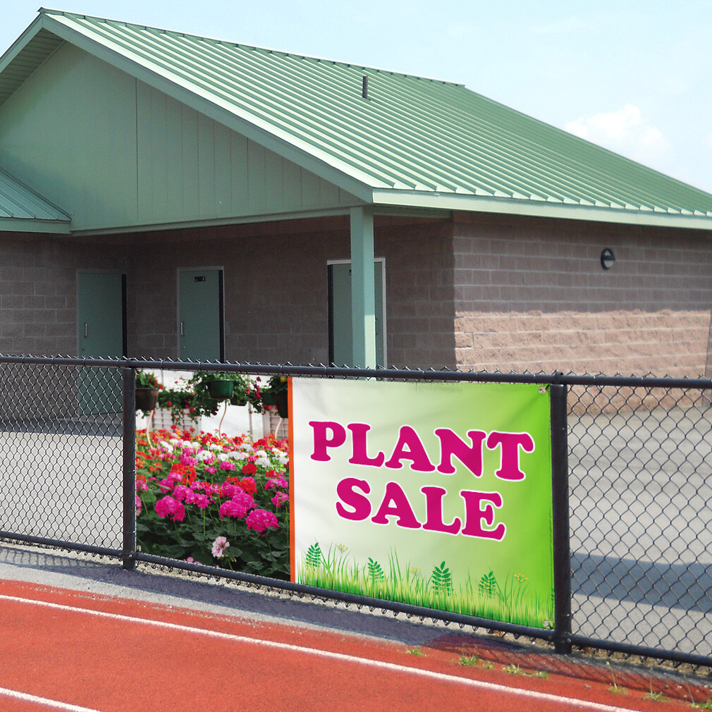 Vinyl Banner Multiple Sizes Plant Sale Outdoor Advertising Printing C Business