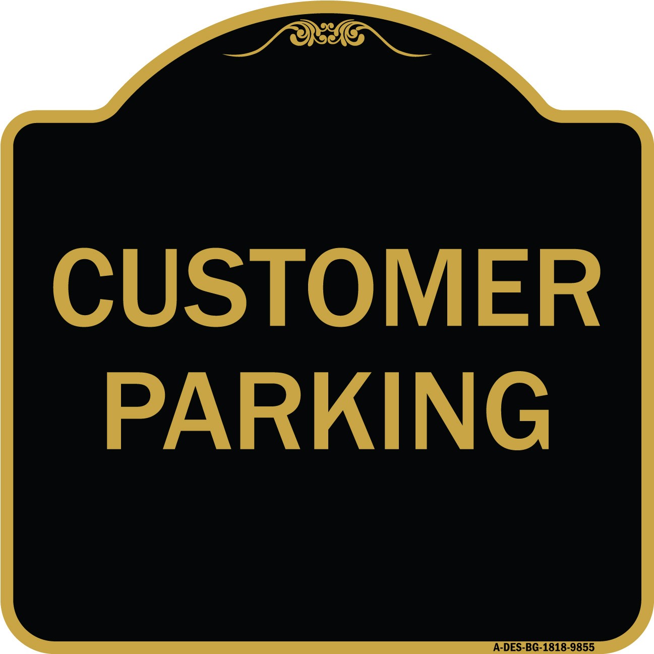 Designer Series – Customer Parking Heavy Gauge Aluminum Architectural Sign