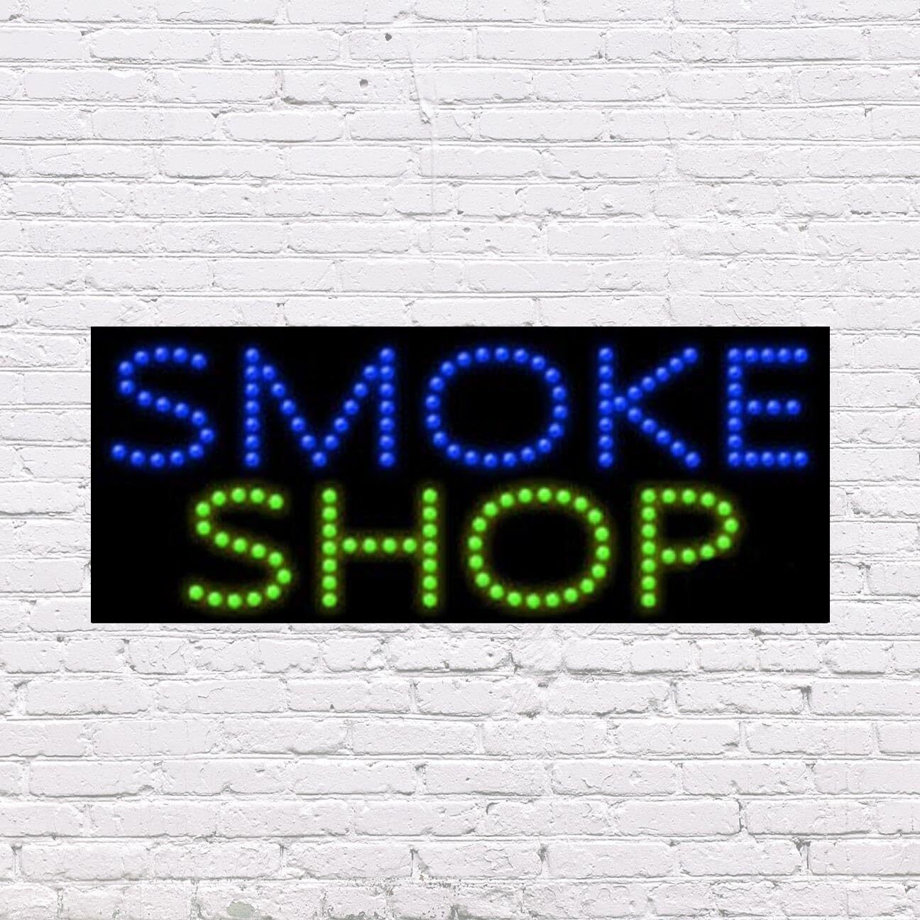 LED Smoke Shop Sign | Light Up Sign | 11″H x 27″W x 2″D