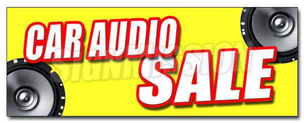 CAR AUDIO SALE DECAL sticker mps speakers stereo installation repair amps