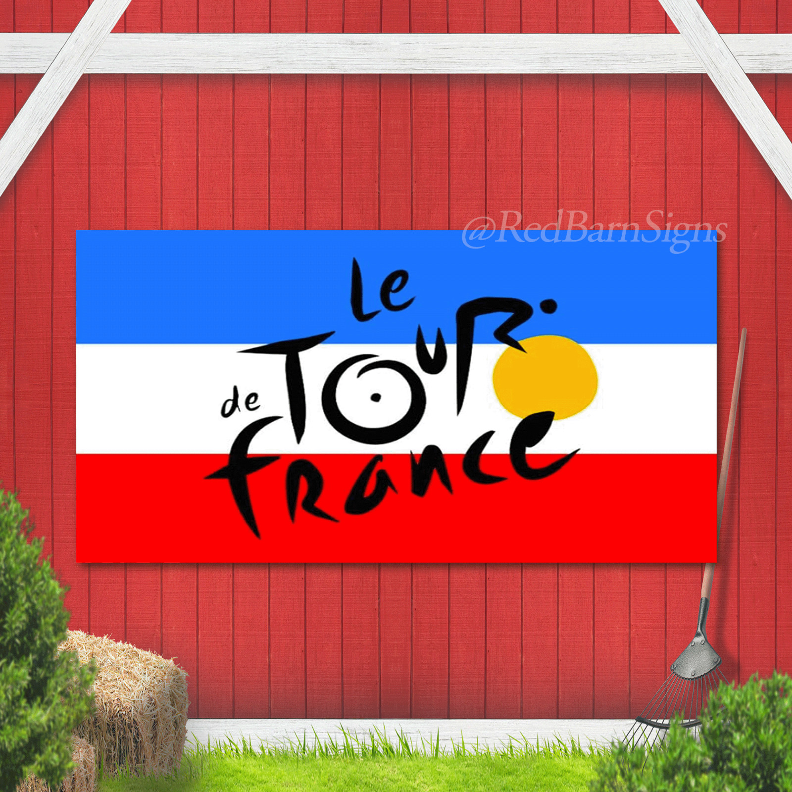 New Tour de France Banner Flag French RWB Bike Race Racing Cycling Shop Store XZ