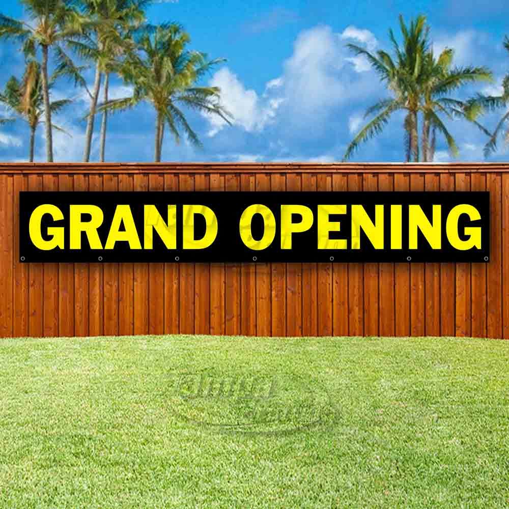 GRAND OPENING Advertising Vinyl Banner Flag Sign LARGE HUGE XXL SIZES