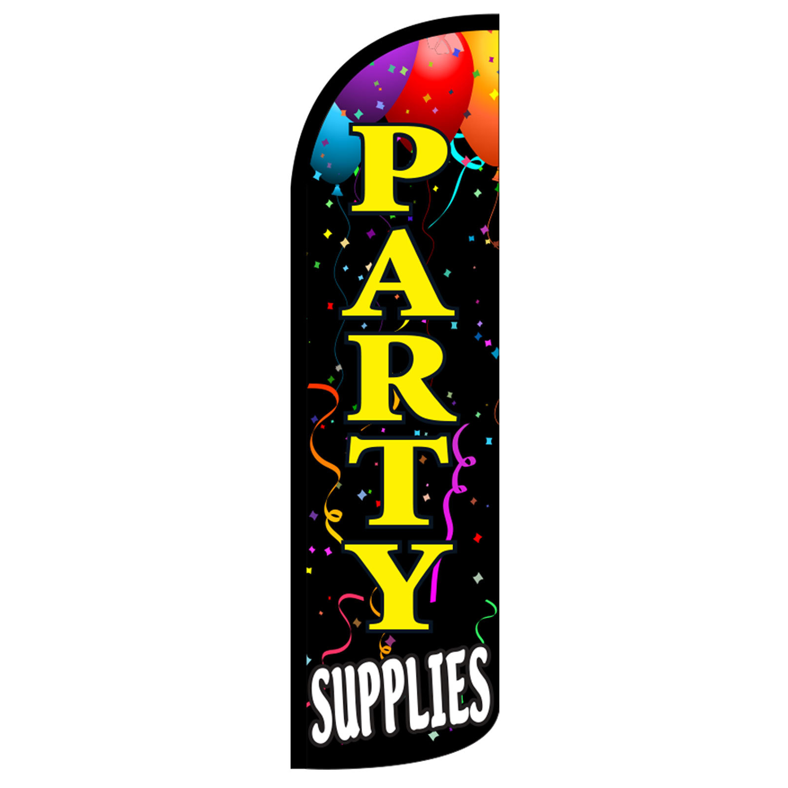 Party Supplies Flag Flutter Feather Banner Swooper Extra Wide Windless
