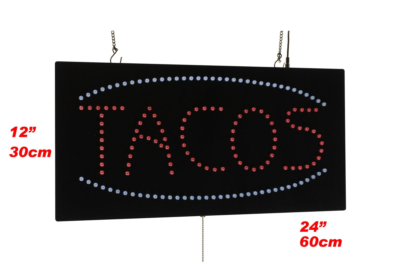 Tacos Sign 24X12 60X30Cm Topking Led Neon Florescent Signage Signboard Display
