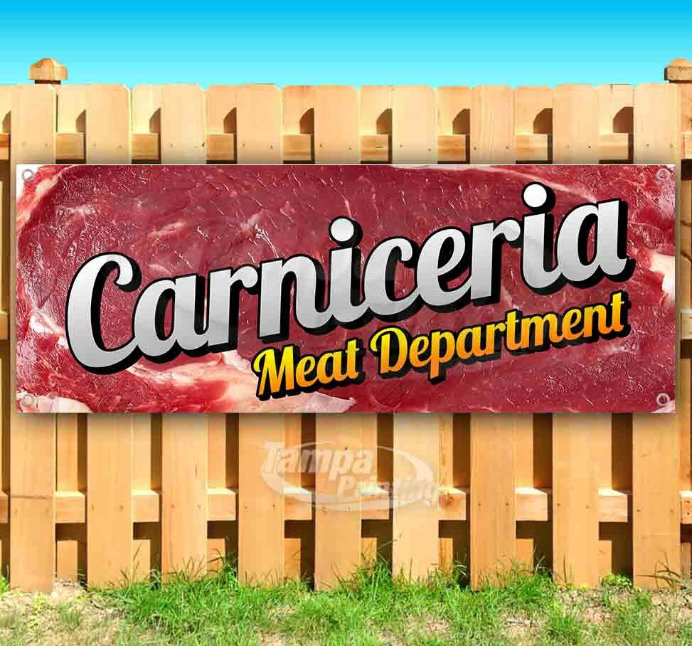 CARNICERIA Advertising Vinyl Banner Flag Sign Many Sizes USA MEAT SPANISH