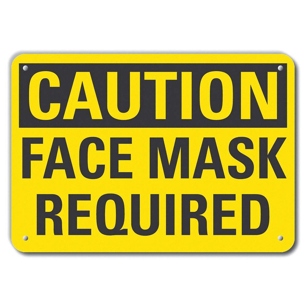 LYLE LCU3-0253-NP_10x7 Caution Sign,7 in x 10 in,Plastic 460G02