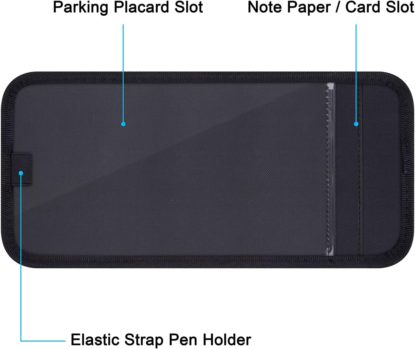 Handicap Placard Holder for Auto, Disabled Parking Permit Sign Protector for Ca
