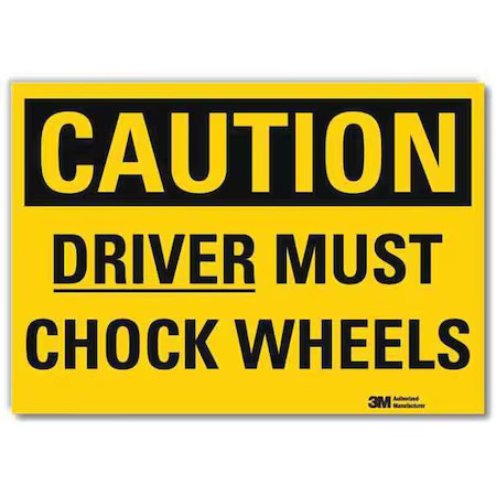 Lyle U4-1218-Rd_14X10 Safety Sign, 10 In H, 14 In W, Reflective Sheeting,