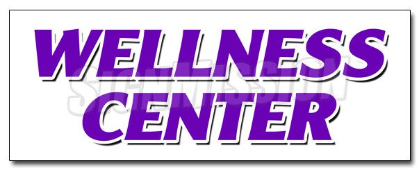 WELLNESS CENTER DECAL sticker chiropractic chiropractor fitness center