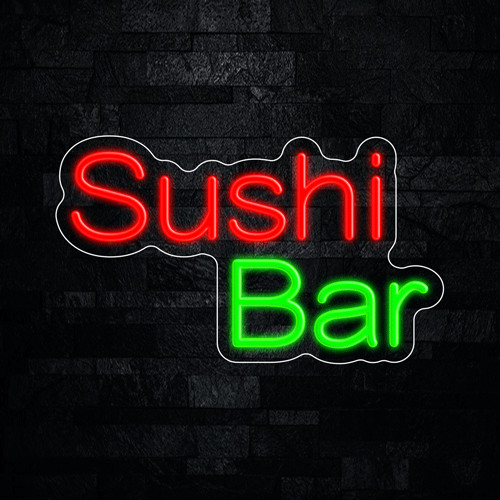 Sushi Bar LED Neon Sign 17″L x 10″H #33430