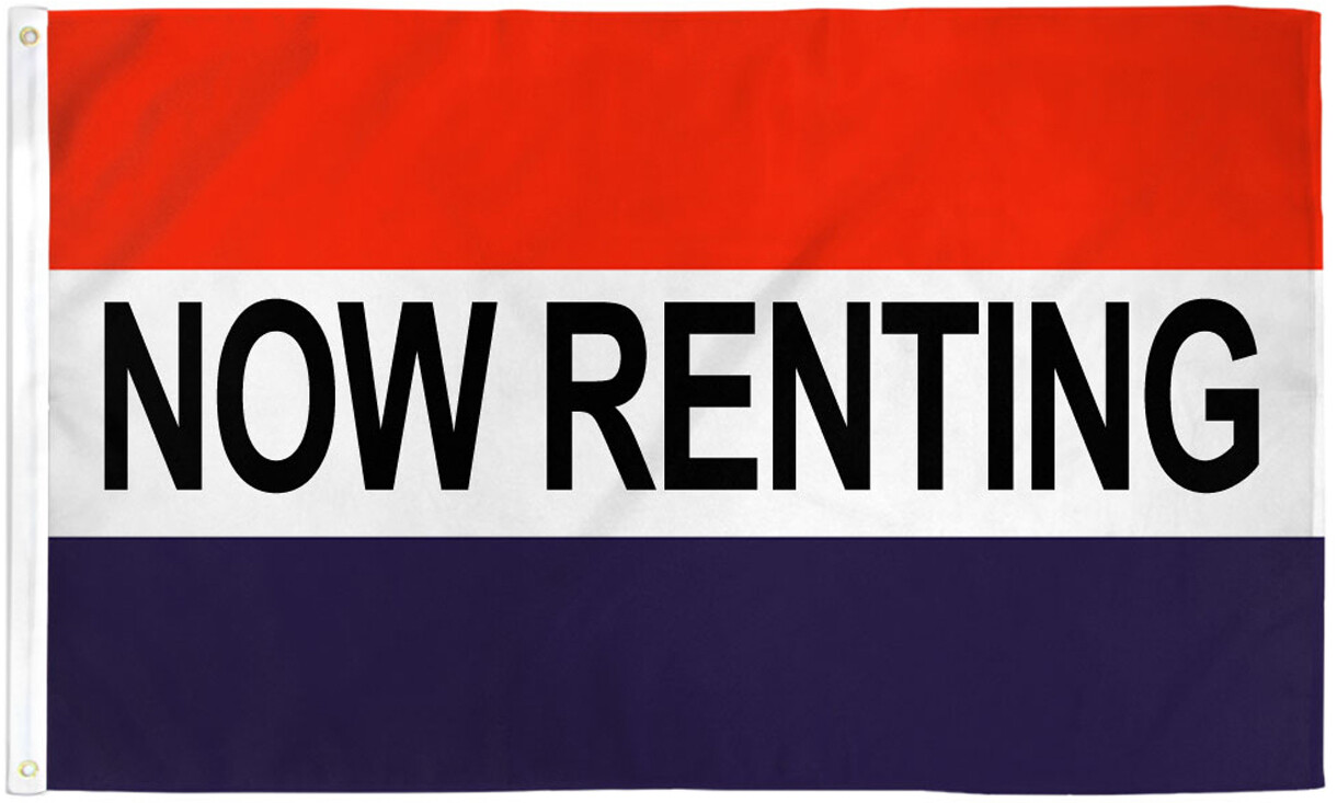 Now Renting Flag 3x5ft Now Renting Banner Sign Dealership Realtor Flag